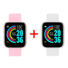 2Pcs Y68 Smart Watch Men Women Digital Watches Bluetooth Sport FitnessTracker Pedometer D20 Smartwatch for Android Ios Xiaomi