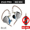KZ ZS10 PRO 4BA+1DD HIFI Metal Bass Earbuds In Ear Earphone Monitor Headphones Sport Noise Cancelling For ZSN pro DQ6 ASX