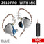 KZ ZS10 PRO 4BA+1DD HIFI Metal Bass Earbuds In Ear Earphone Monitor Headphones Sport Noise Cancelling For ZSN pro DQ6 ASX