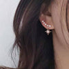 2021 New Crystal Flower Drop Earrings for Women Fashion Jewelry Gold colour Rhinestones Earrings Gift for Party Best Friend