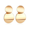 Golden Big hoop Earrings Geometry Metal Gold Earrings For women Female Retro Drop Earrings 2021 Trend Fashion Jewelry