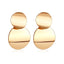Golden Big hoop Earrings Geometry Metal Gold Earrings For women Female Retro Drop Earrings 2021 Trend Fashion Jewelry