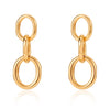Golden Big hoop Earrings Geometry Metal Gold Earrings For women Female Retro Drop Earrings 2021 Trend Fashion Jewelry