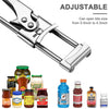 Adjustable Jar Opener Stainless Steel Manual Can Bottle Lid Openers For Weak Hands Easy Grip Kitchen Accessorie Gadgets Tool Set