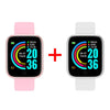 2Pcs Y68 Smart Watch Men Women Digital Watches Bluetooth Sport FitnessTracker Pedometer D20 Smartwatch for Android Ios Xiaomi