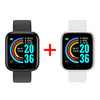 2Pcs Y68 Smart Watch Men Women Digital Watches Bluetooth Sport FitnessTracker Pedometer D20 Smartwatch for Android Ios Xiaomi