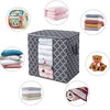 Foldable Quilt Storage Bag Non-woven Dust-proof Clothes Organizer  Portable Moisture-proof Blanket Container Home Storage Bags