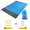 2x2.1m Waterproof Pocket Beach Blanket Folding Camping Mat Mattress Portable Lightweight Mat Outdoor Picnic Mat Sand Beach Mat