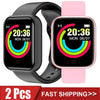 2Pcs Y68 Smart Watch Men Women Digital Watches Bluetooth Sport FitnessTracker Pedometer D20 Smartwatch for Android Ios Xiaomi