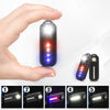 Mini LED Flashlight Work Light Portable Pocket Flashlight Keychains USB Rechargeable for Outdoor Camping Small Light Corkscrew