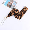 Shellnail Leopard Print Mobile Phone Straps Holder Key Cheetah Badge Camera USB Holders Hanging Neck Rope Lanyard with Keyring