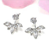 2021 New Crystal Flower Drop Earrings for Women Fashion Jewelry Gold colour Rhinestones Earrings Gift for Party Best Friend