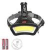 Lighting Distance Wide Angle COB LED Headlight Use 2x18650 Battery led HeadLamp USB rechargeable Lantern For Hike Outdoor