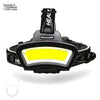 8000LM USB rechargeable LED Headlight 200m Long Lighting Distance Wide Angle COB  Head Lamp Lantern For Hike Outdoor Use 2*18650