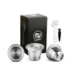 Refillable Stainless Steel Coffee Filter Espresso Coffee Pod For Nespresso Refillable Capsule Two Version