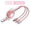 3In1 2in1 Micro USB Type C 8 Pin Multi Charger Cable For iPhone 12 11 Huawei P40 Pro S10 Mobile Phone Cables Charging Cabel Cord