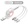 3In1 2in1 Micro USB Type C 8 Pin Multi Charger Cable For iPhone 12 11 Huawei P40 Pro S10 Mobile Phone Cables Charging Cabel Cord