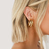 Golden Big hoop Earrings  Geometry Metal Gold Earrings For women Female Retro Drop Earrings 2021 Trend Fashion Jewelry