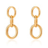 Golden Big hoop Earrings  Geometry Metal Gold Earrings For women Female Retro Drop Earrings 2021 Trend Fashion Jewelry